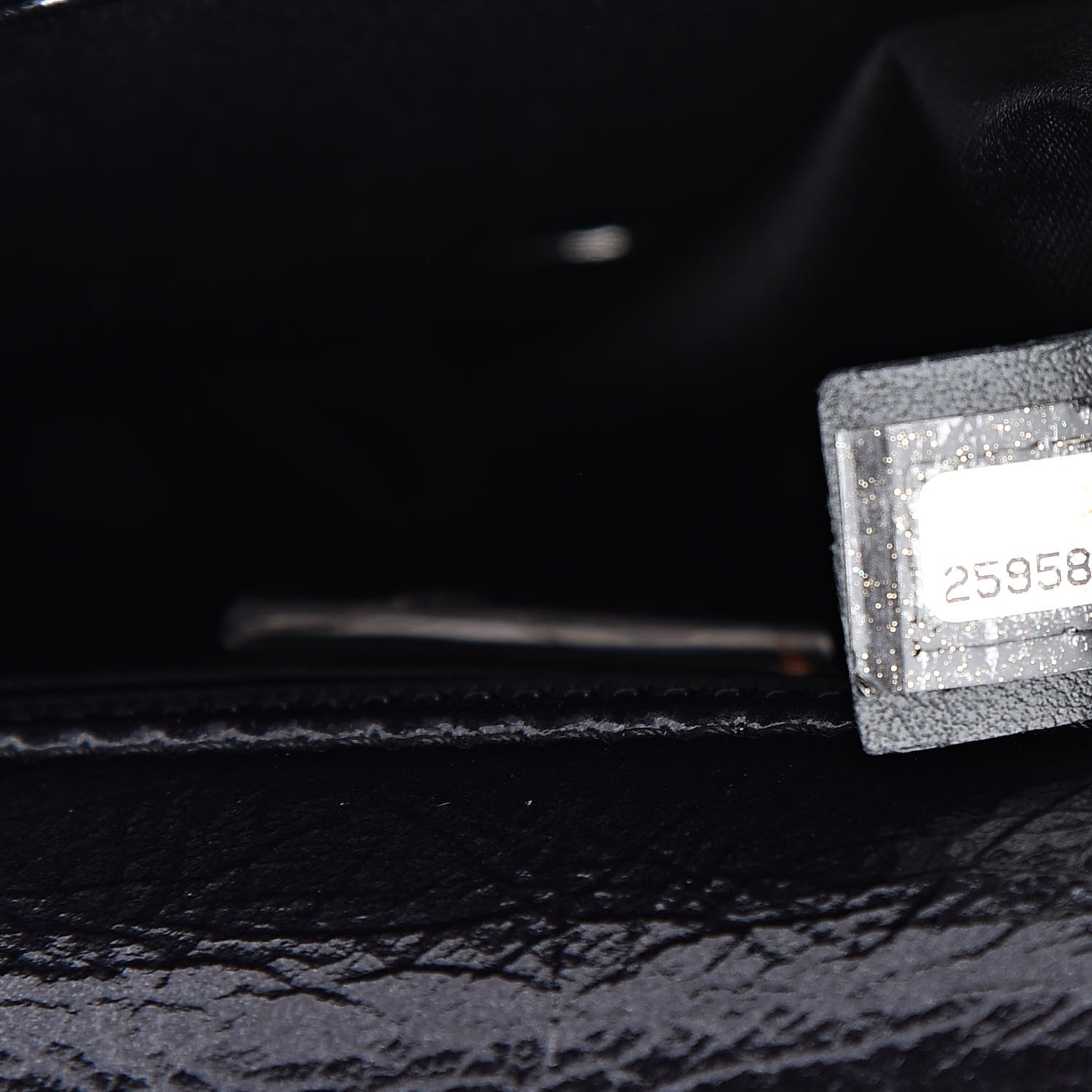 Chanel Sequin Mini Rectangular Single Flap Black Silver 7 of 10
