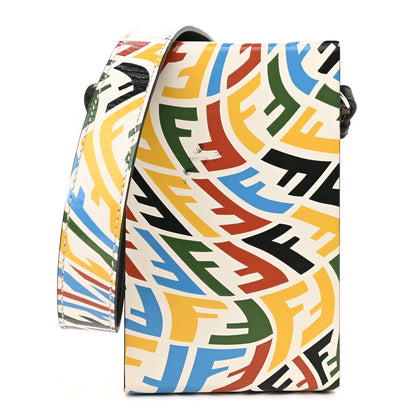 Fendi X SARAH COLEMAN Vitello Grace Light FF Vertigo Box Bag White Ice Multicolor 1 of 10