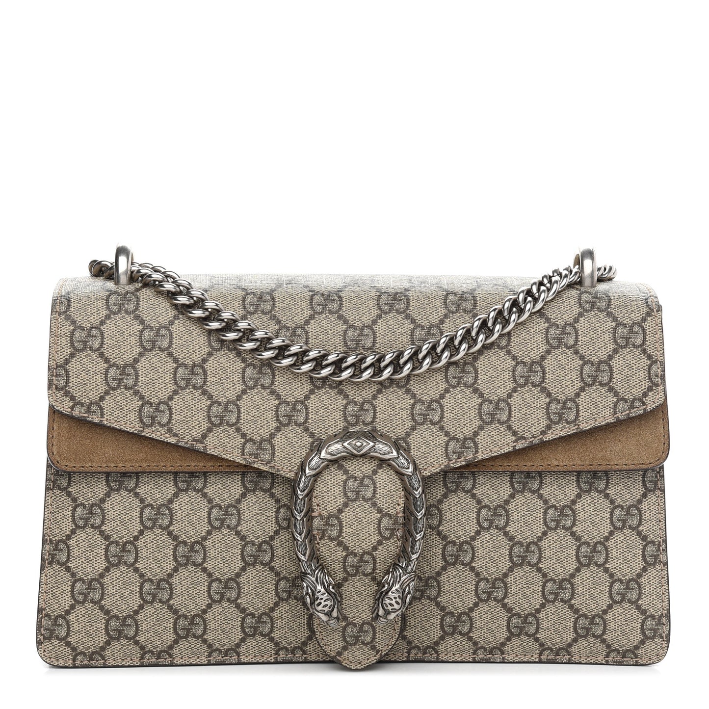 GG Supreme Monogram Small Dionysus Shoulder Bag Taupe