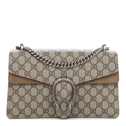 Gucci GG Supreme Monogram Small Dionysus Shoulder Bag Taupe 1 of 14