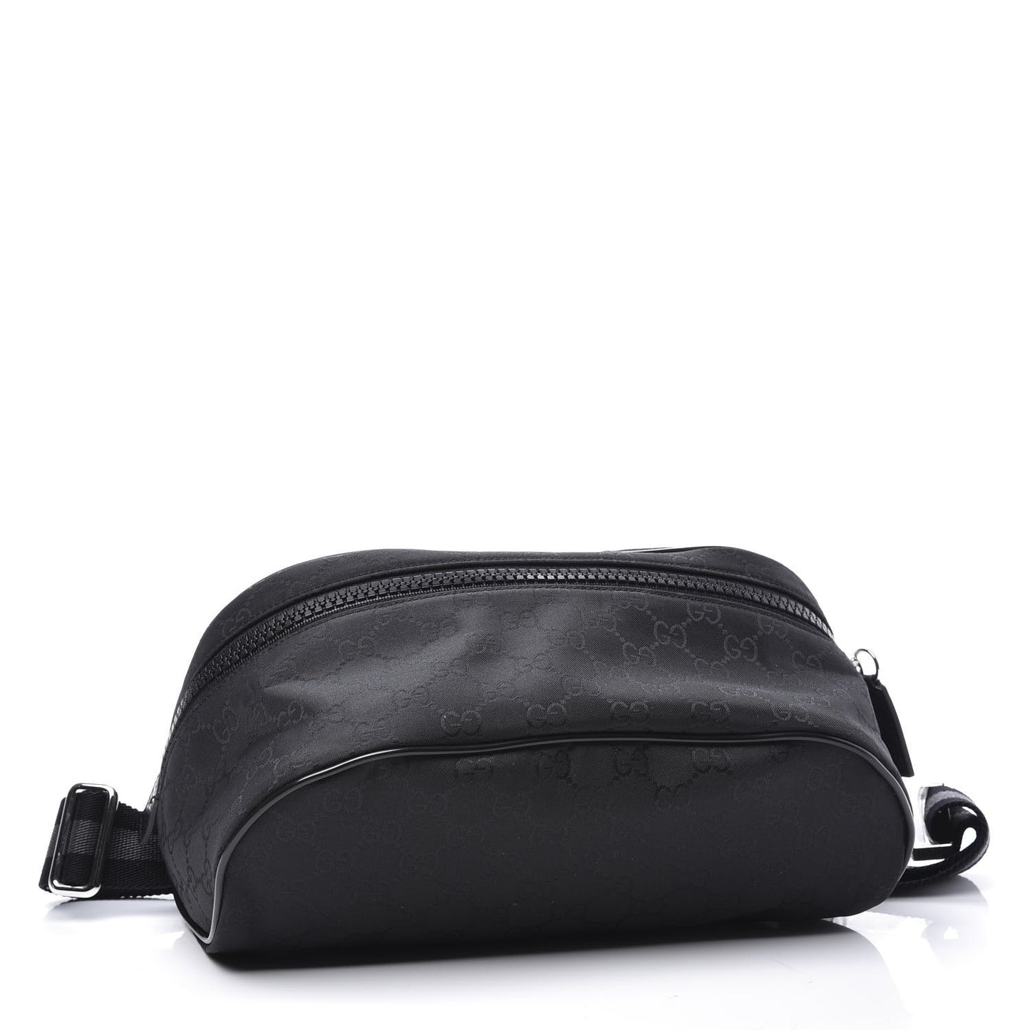 Nylon Monogram Fanny Pack Belt Bag Black