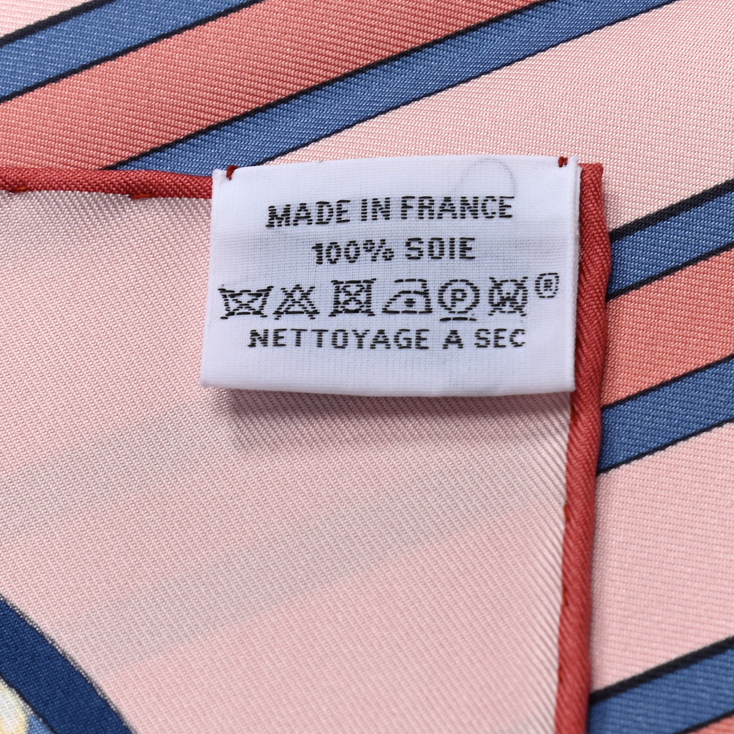 Hermes Silk Grand Tralala 90 Rose Poudre Vert 6 of 6