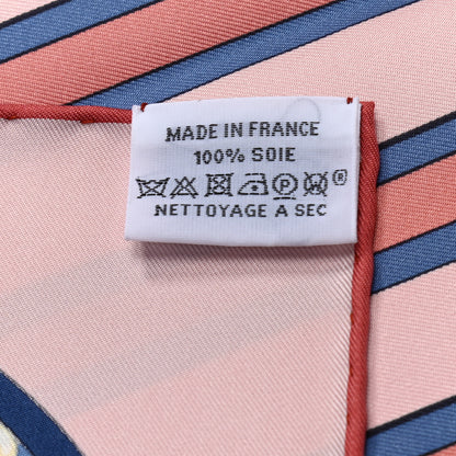 Hermes Silk Grand Tralala 90 Rose Poudre Vert 6 of 6