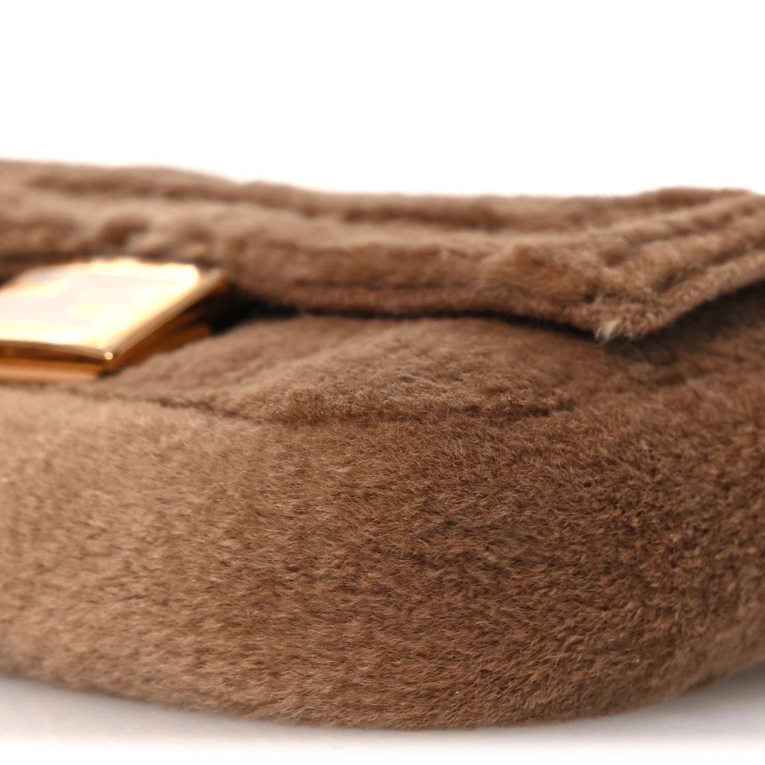 Fendi Mink Shiny Nappa Nano Baguette Charm Naturale Oro Soft 10 of 12