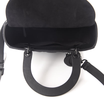 Christian Dior Ultra Matte Calfskin Cannage Medium Lady Dior Black 6 of 11