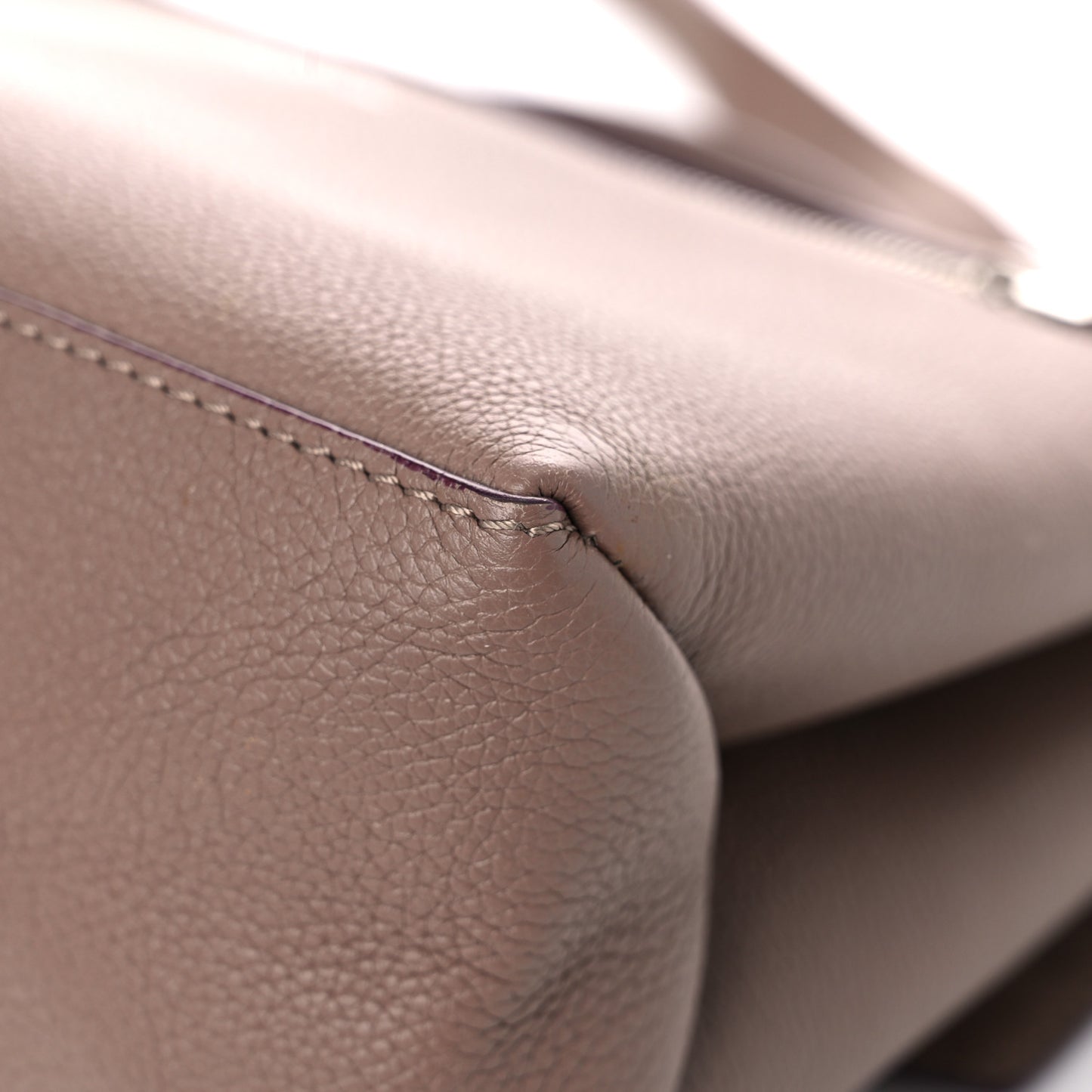 Soft Calfskin My Lockme Top Handle Taupe Glace