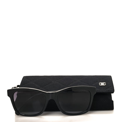 Chanel Acetate Quilted Square Sunglasses 5484-A Black 7 of 7