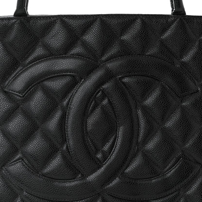 Chanel Caviar Quilted Medallion Tote Black 8 of 10