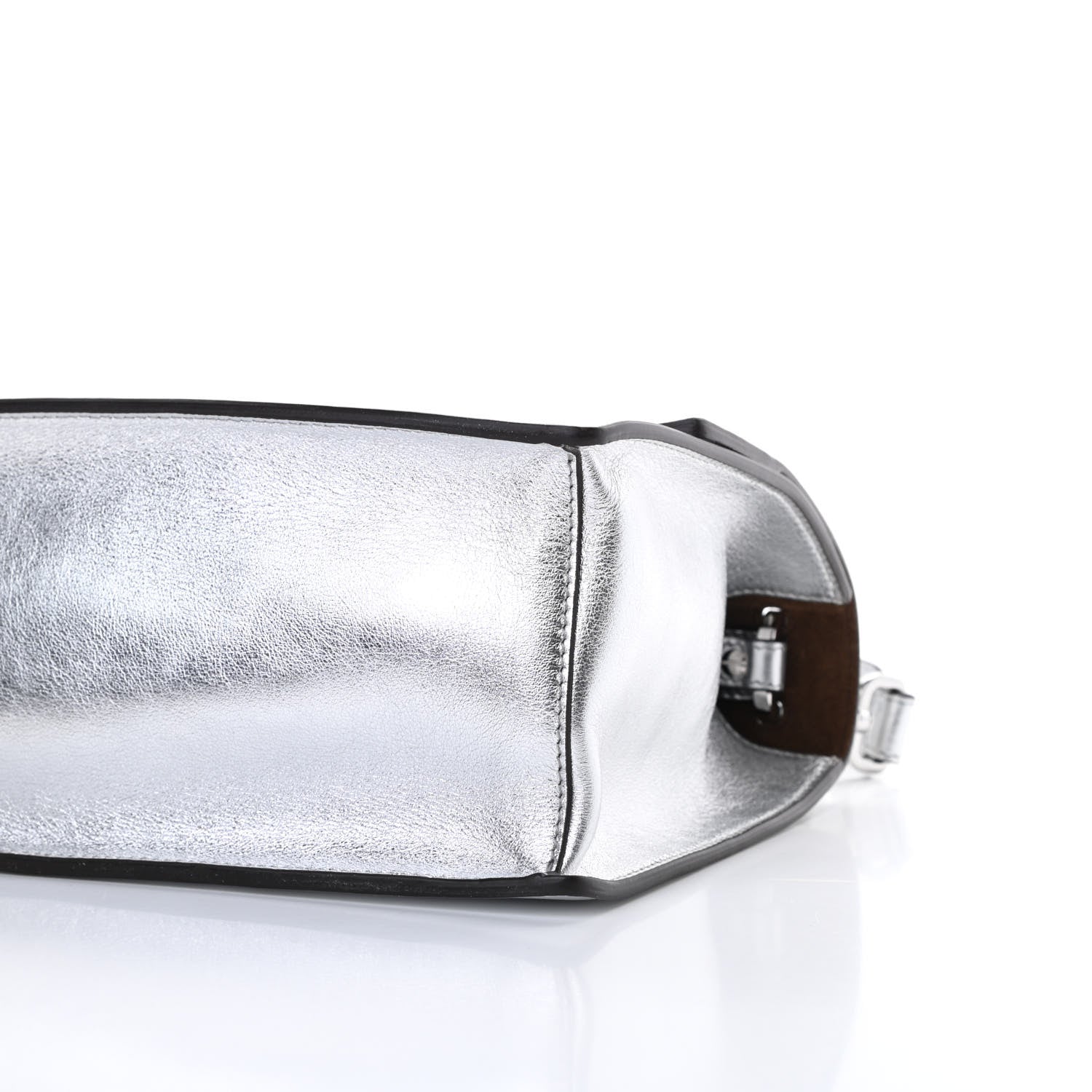 Fendi Vitello Catalan Mirror F is Fendi Kan U Shoulder Bag Argento 10 of 11
