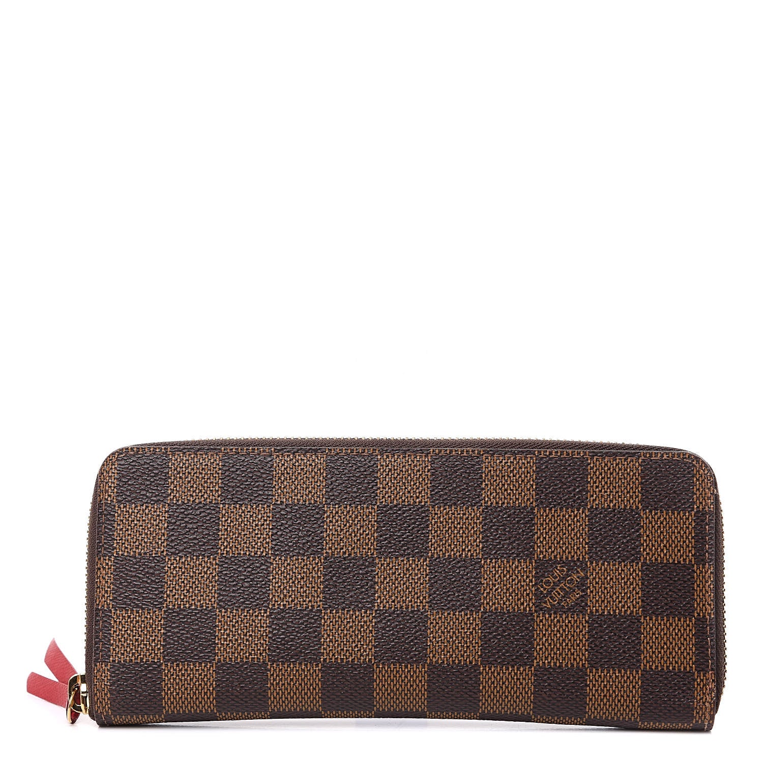 Louis Vuitton Damier Ebene Clemence Wallet Cherry 1 of 8