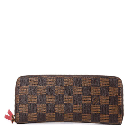 Louis Vuitton Damier Ebene Clemence Wallet Cherry 1 of 8