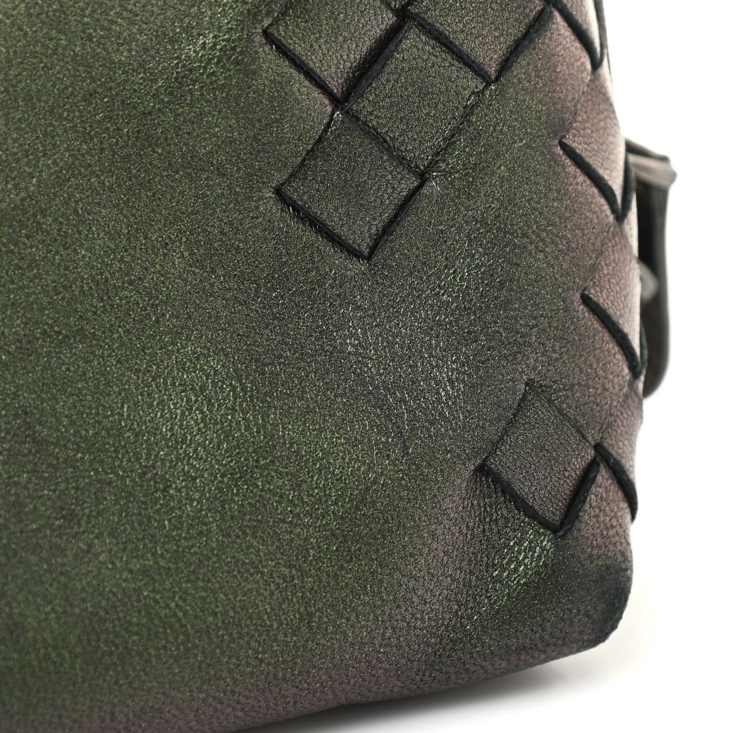 Iridescent Scarabee Small Cosmetic Pouch Green