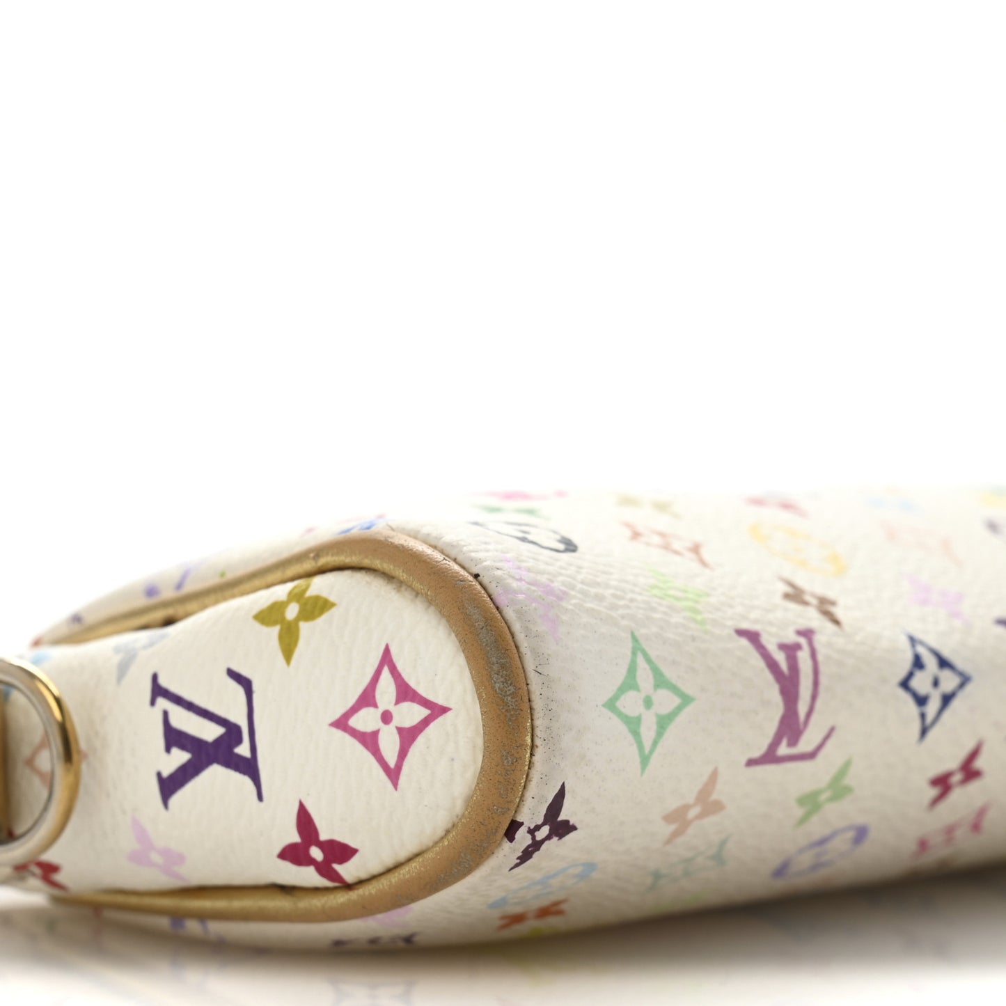 Monogram Multicolor Kate Clutch White