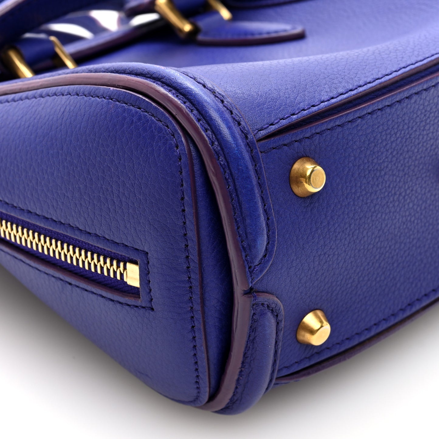 Grain Calfskin Mini Heroine Purple