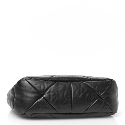 Prada Nappa Triangle Quilted Patchwork System Bag Black 2 of 10