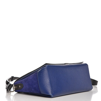 Proenza Schouler Croc Calfskin Embossed Suede PS Elliot Black Indigo 5 of 19