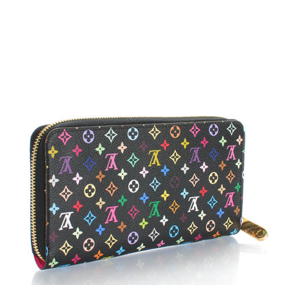 Louis Vuitton Monogram Multicolor Zippy Wallet Black Grenade 3 of 7