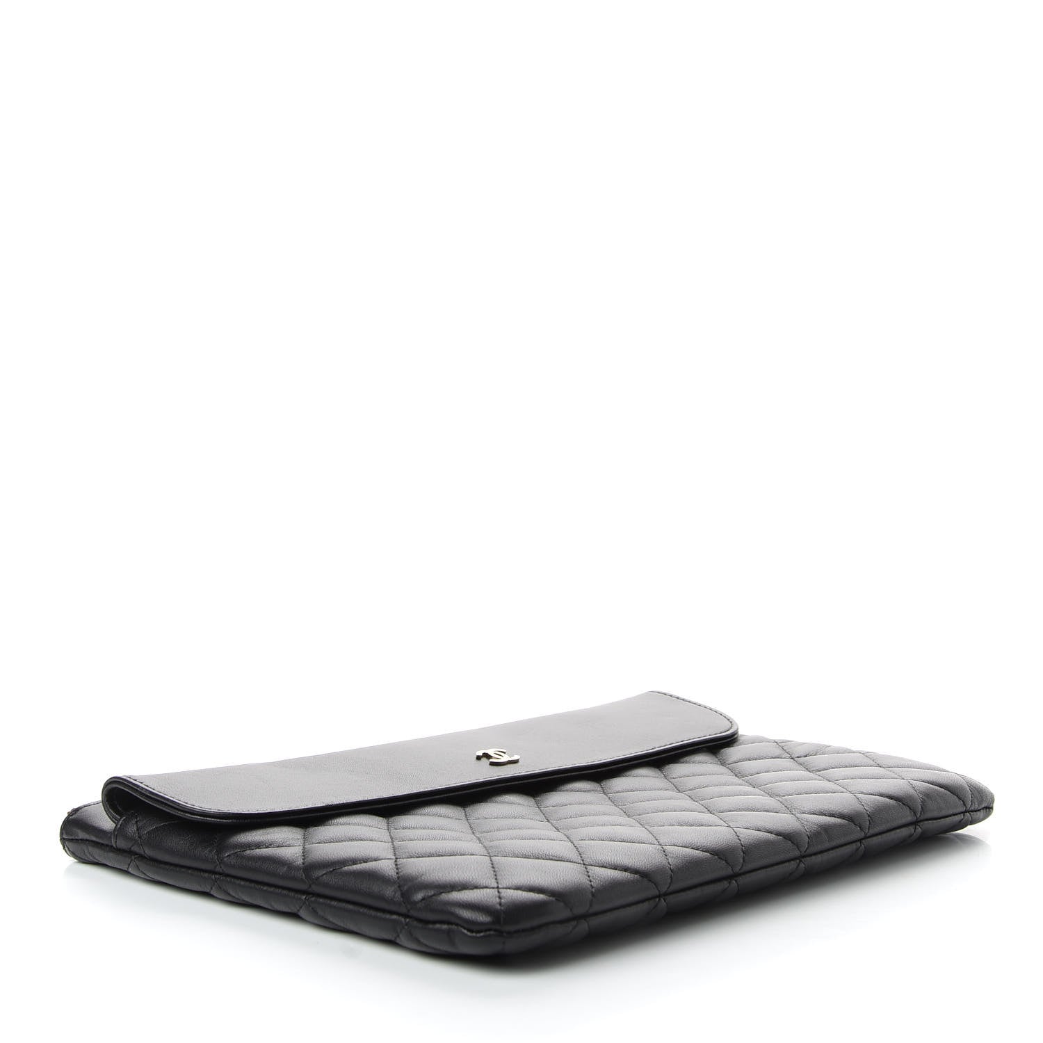 Chanel Lambskin Quilted Medium Flap Cosmetic Case Black 4 of 7