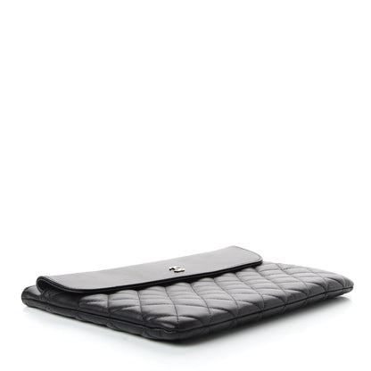Chanel Lambskin Quilted Medium Flap Cosmetic Case Black 4 of 7