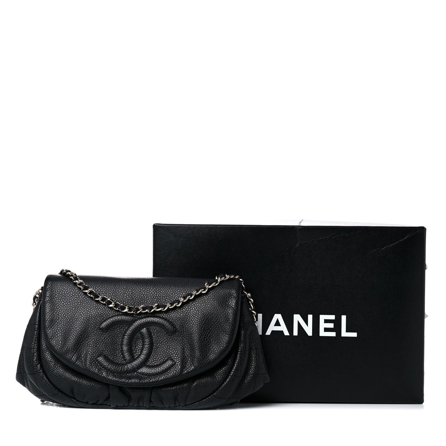 Caviar Half Moon Wallet On Chain WOC Black