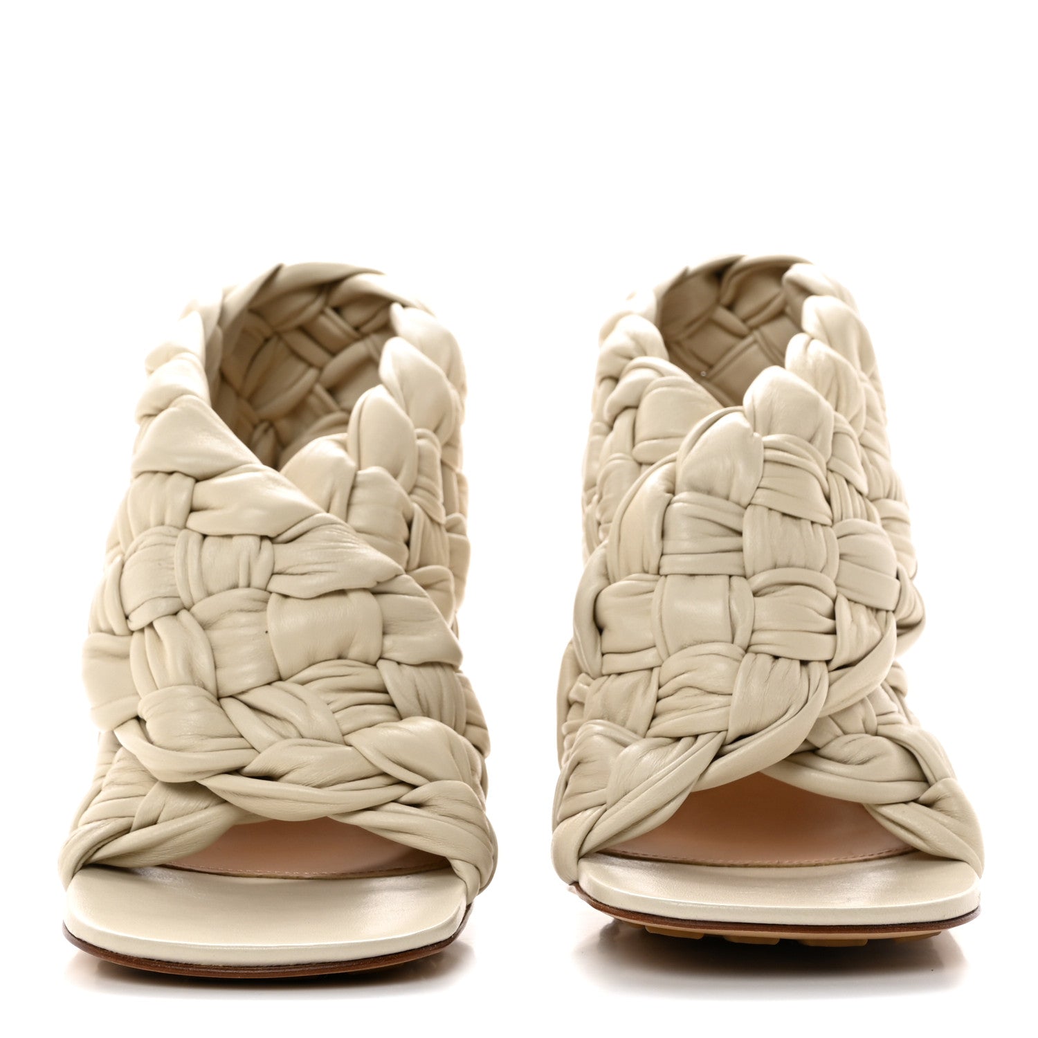 Bottega Veneta Shiny Nappa Intrecciato The Board Sandals 39 Wax 2 of 7