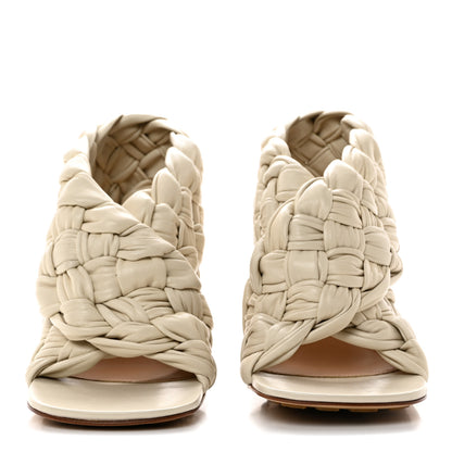 Bottega Veneta Shiny Nappa Intrecciato The Board Sandals 39 Wax 2 of 7