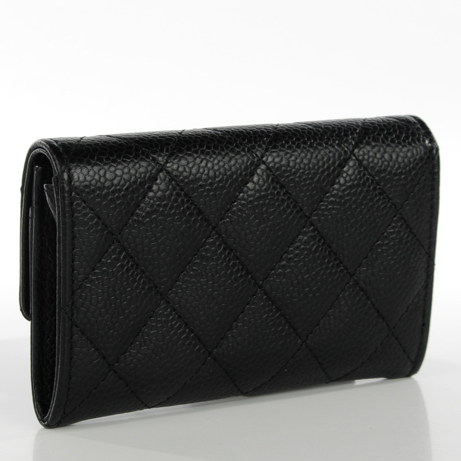 Chanel Caviar Quilted Flap Card Holder Black 3 of 8