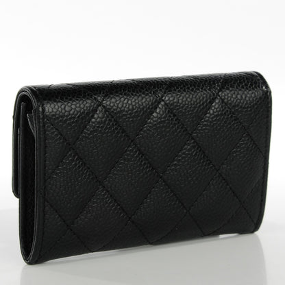 Chanel Caviar Quilted Flap Card Holder Black 3 of 8