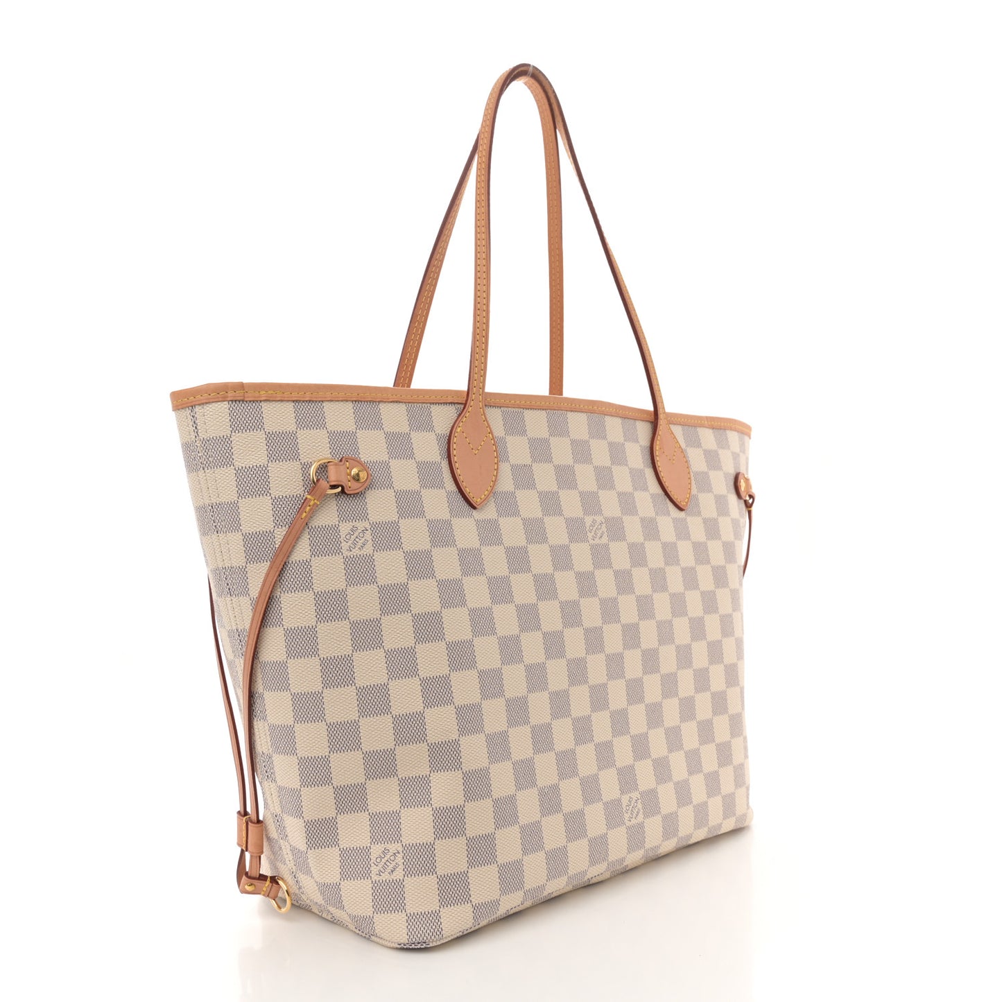 Damier Azur Neo Neverfull MM Rose Ballerine