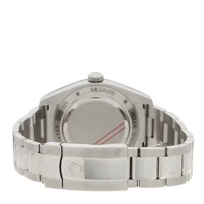 Rolex Stainless Steel 40mm Oyster Perpetual Milgauss Watch Z-Blue 116400GV 3 of 4
