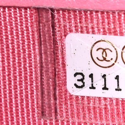 Chanel Caviar Quilted Compact Flap Wallet Pink 7 of 8