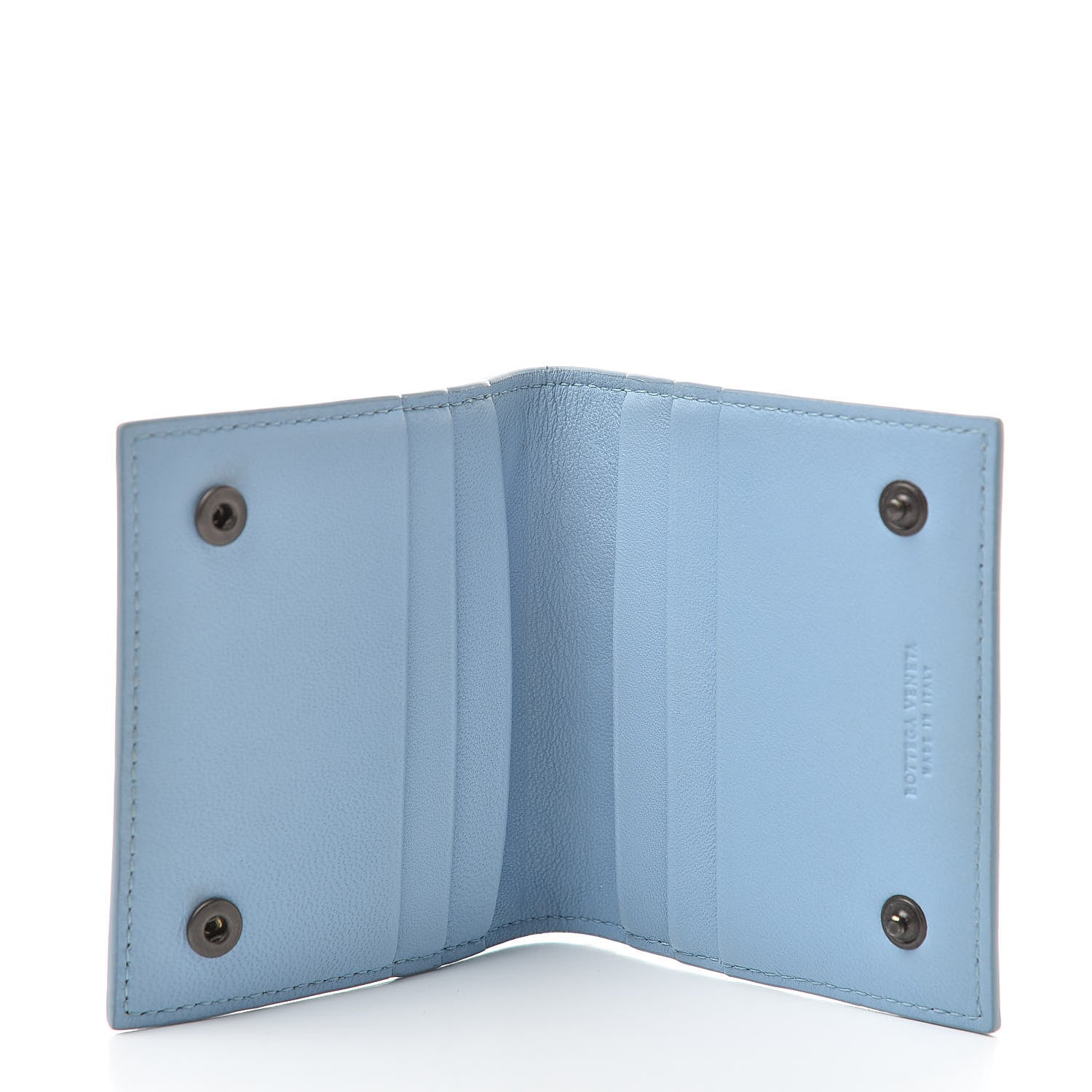 Bottega Veneta Nappa Intrecciato Card Holder Light Blue 5 of 8