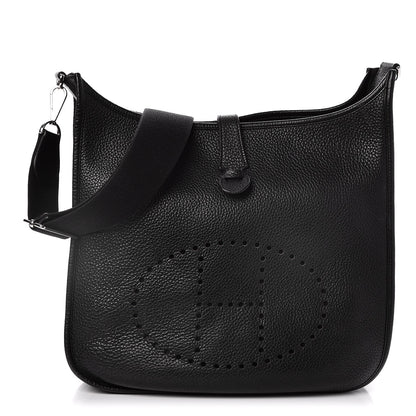 Hermes Taurillon Clemence Evelyne III GM Black 1 of 7