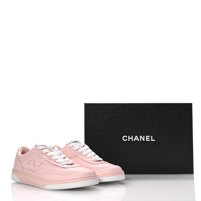 Chanel Calfskin Womens CC Sneakers 40 Light Pink 9 of 9
