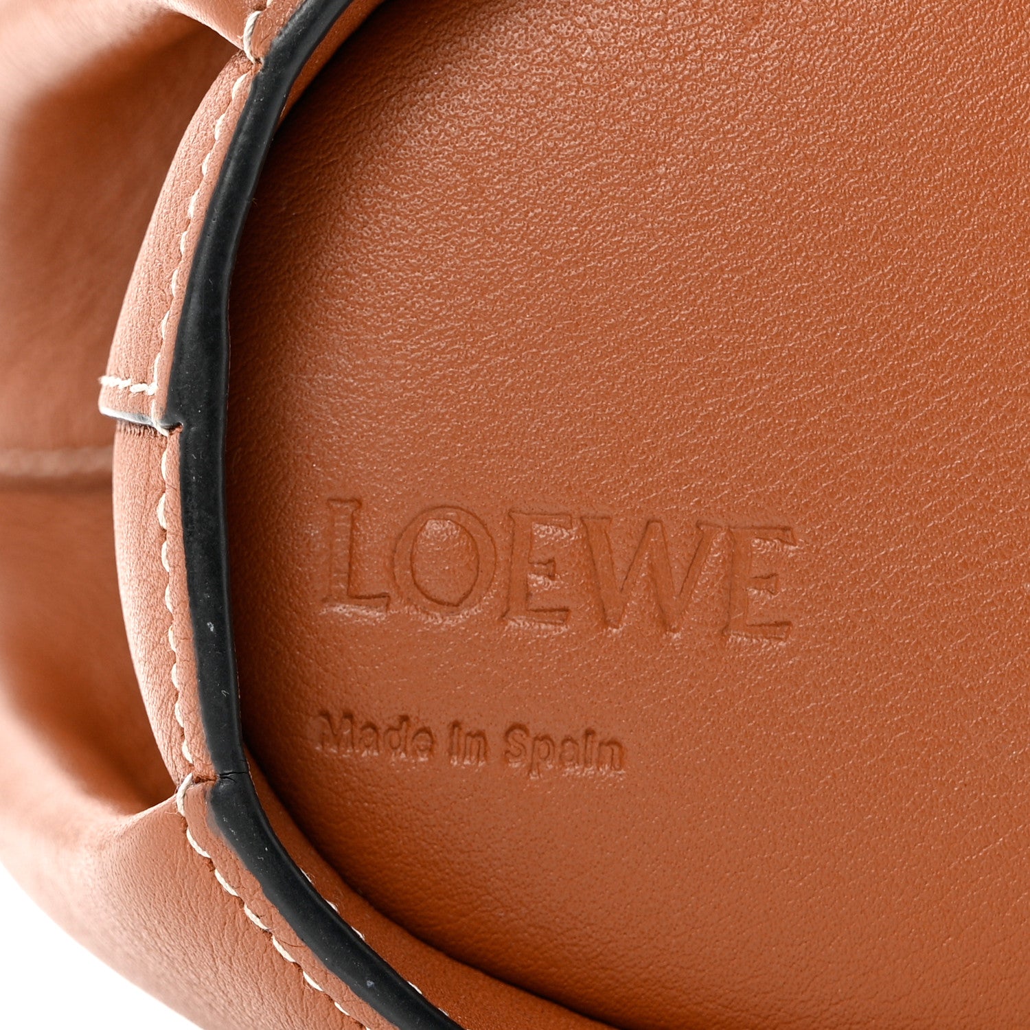 Loewe Calfskin Mini Elephant Crossbody Bag Tan 5 of 8
