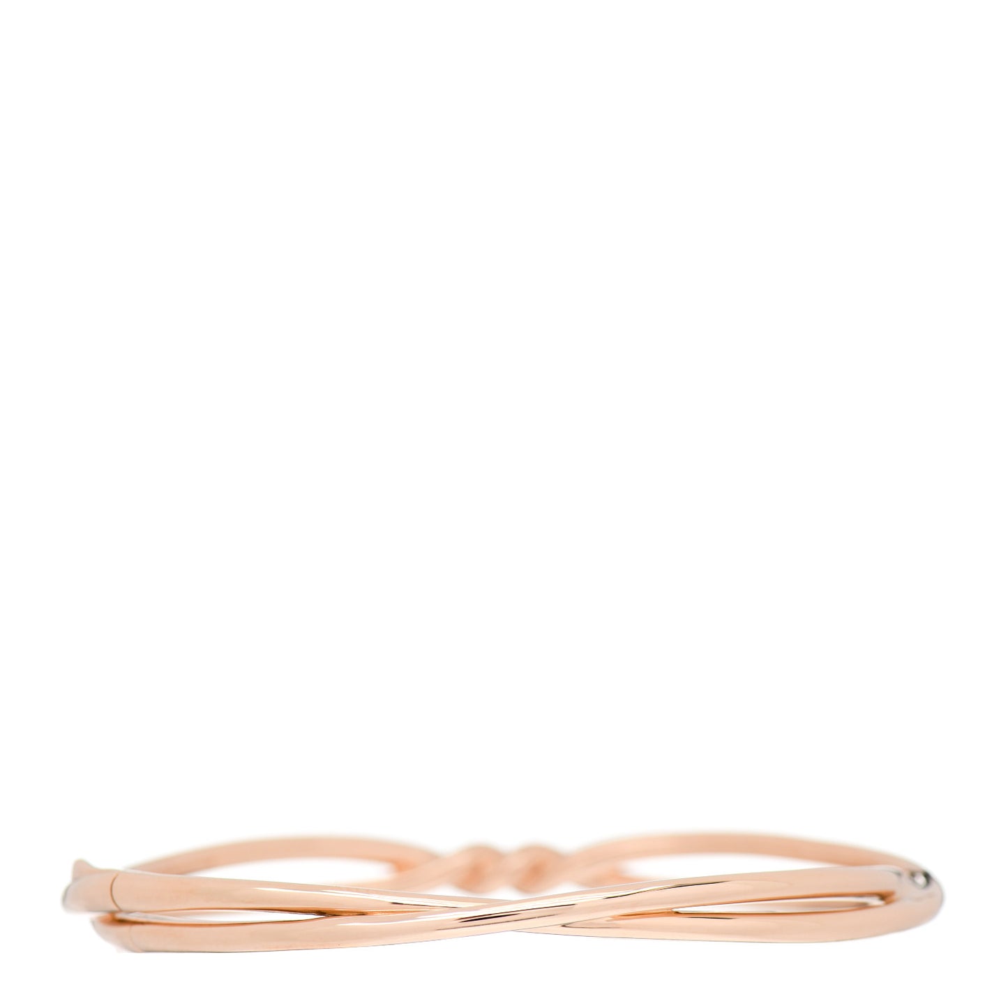 18K Rose Gold Continuance Center Twist Bracelet