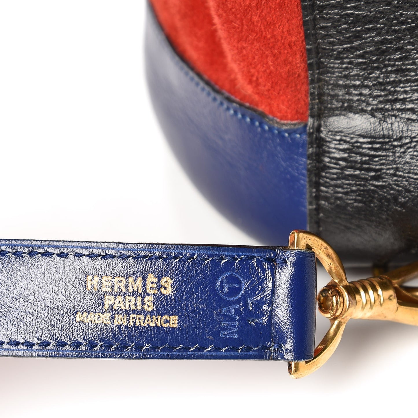 Veau Doblis Box Sac Marin GM Rouge Vif Bleu Marine Vert Black