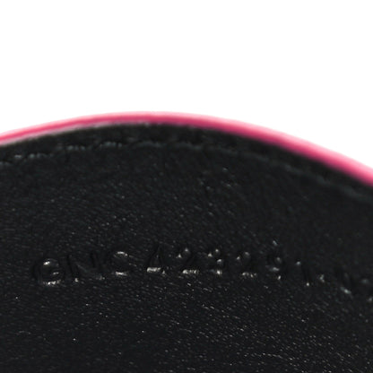 Saint Laurent Grain De Poudre Matelasse Chevron Monogram Credit Card Case Fresh Fuxia 7 of 11