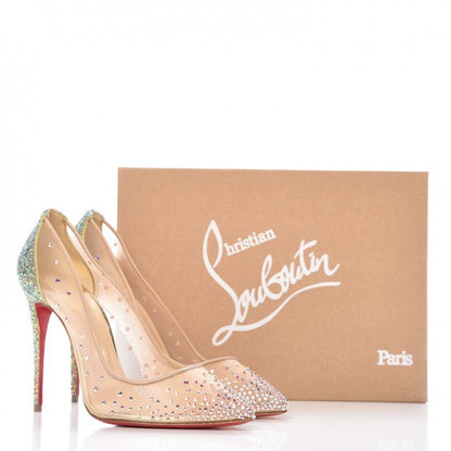 Christian Louboutin Crystal Strass Follies 100 Pumps 39.5 Version Jonguil 8 of 8