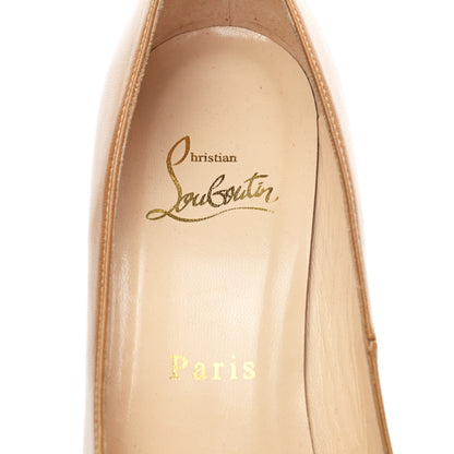 Christian Louboutin Shiny Nappa Decoltish 100 Pumps 36.5 Safari 7 of 9