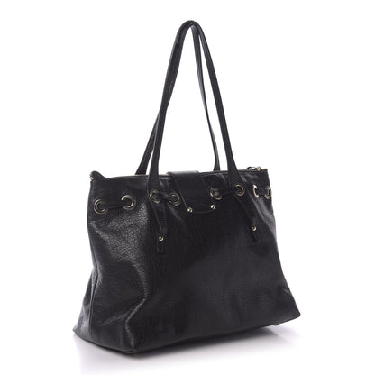 Jimmy Choo Grainy Calfskin Small Rhea Tote Black 2 of 11