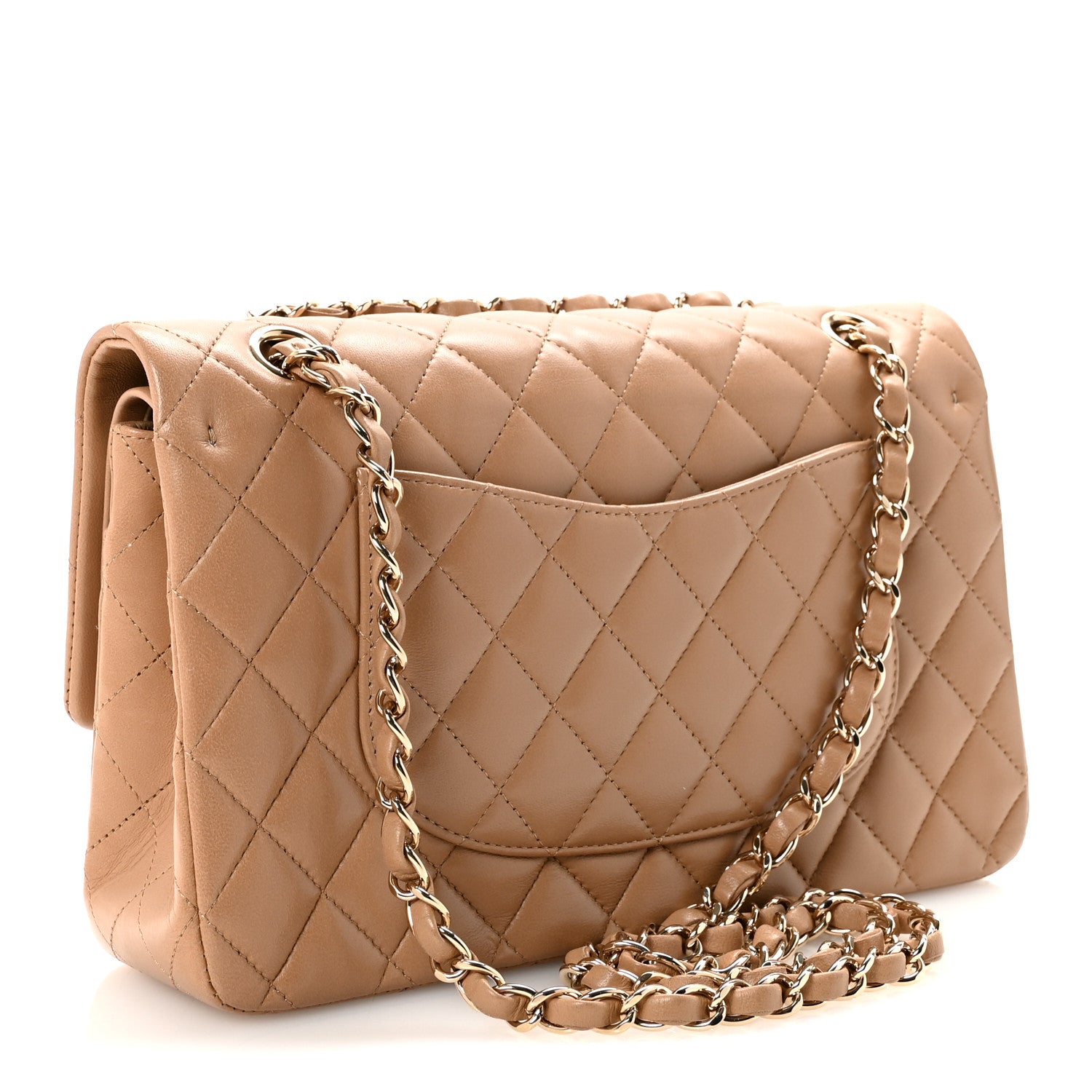 Chanel Lambskin Quilted Medium Double Flap Brown 3 of 10