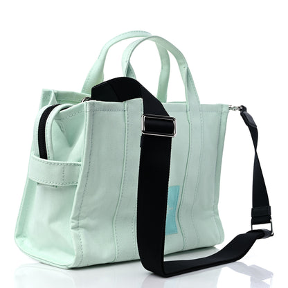 Marc Jacobs Cotton Canvas Small The Traveler Tote Bag Seafoam 3 of 8