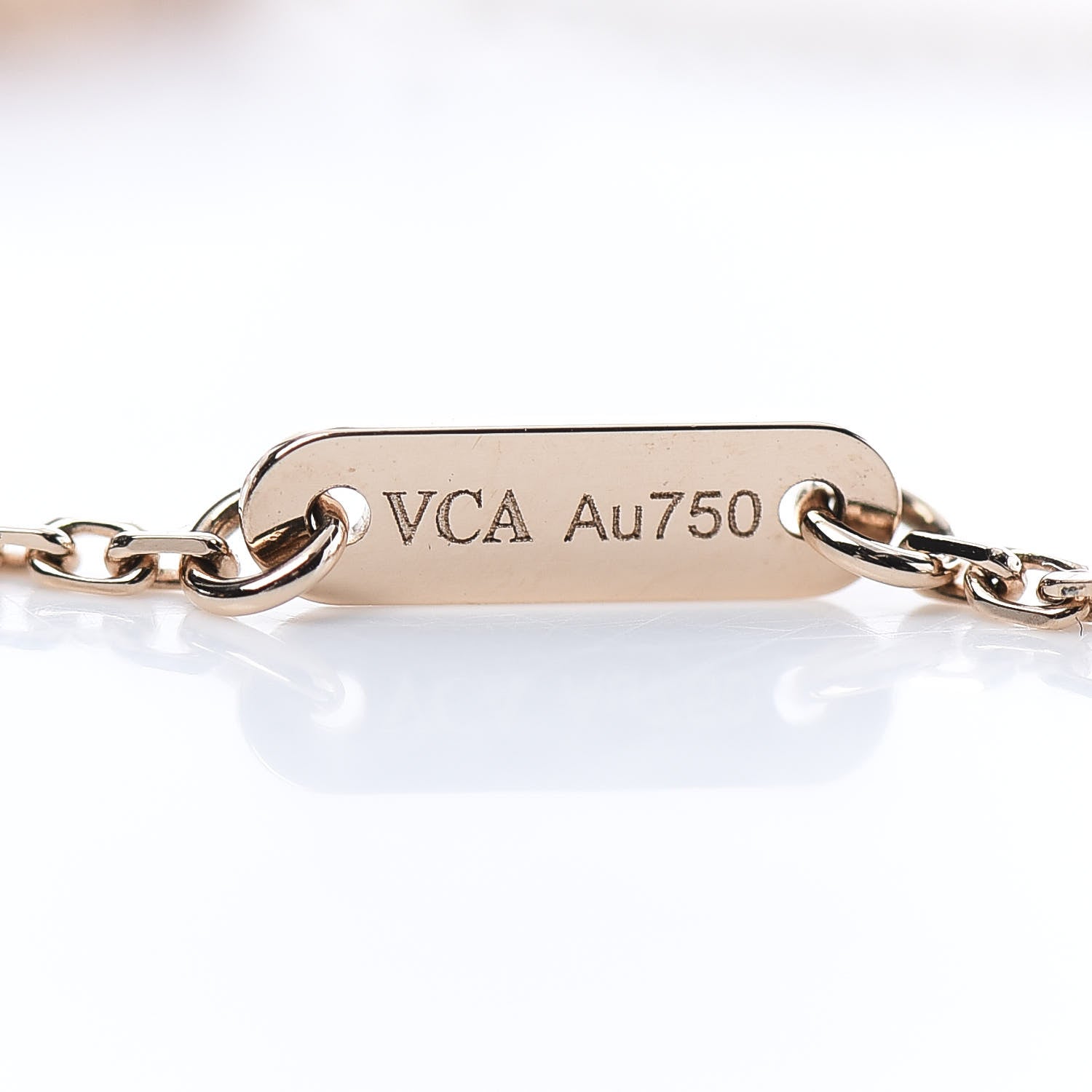 Van Cleef & Arpels 18K Rose Gold Carnelian Sweet Alhambra Bracelet 5 of 7