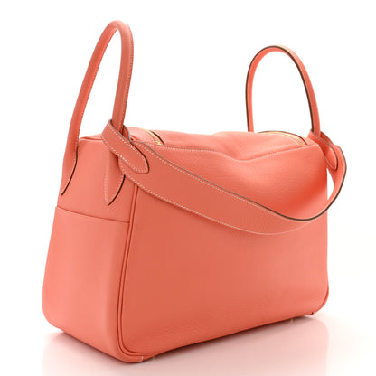 Hermes Taurillon Clemence Lindy 34 Crevette 3 of 10