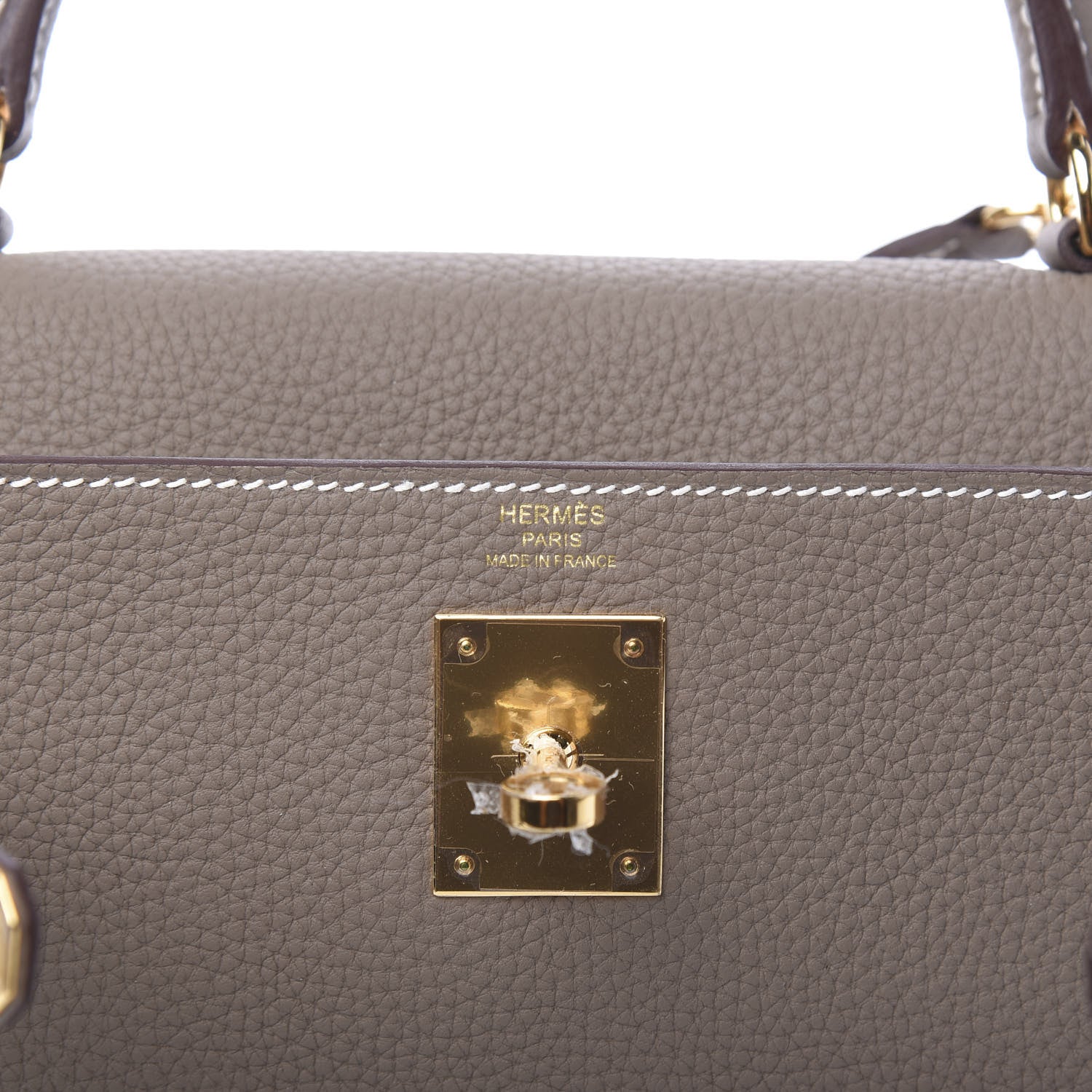 Hermes Togo Kelly Retourne 28 Etoupe 5 of 10