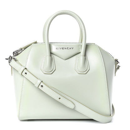Givenchy Shiny Lord Calfskin Mini Antigona Aqua Green 1 of 11
