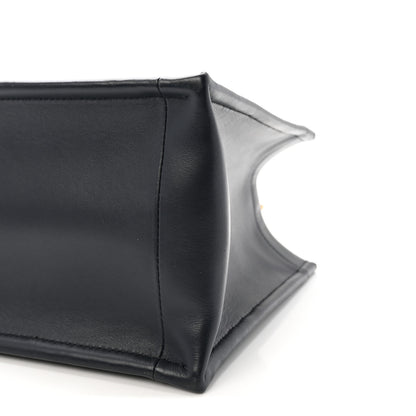Christian Dior Oblique Calfskin Small Book Tote With Strap Blue Multicolor 9 of 9