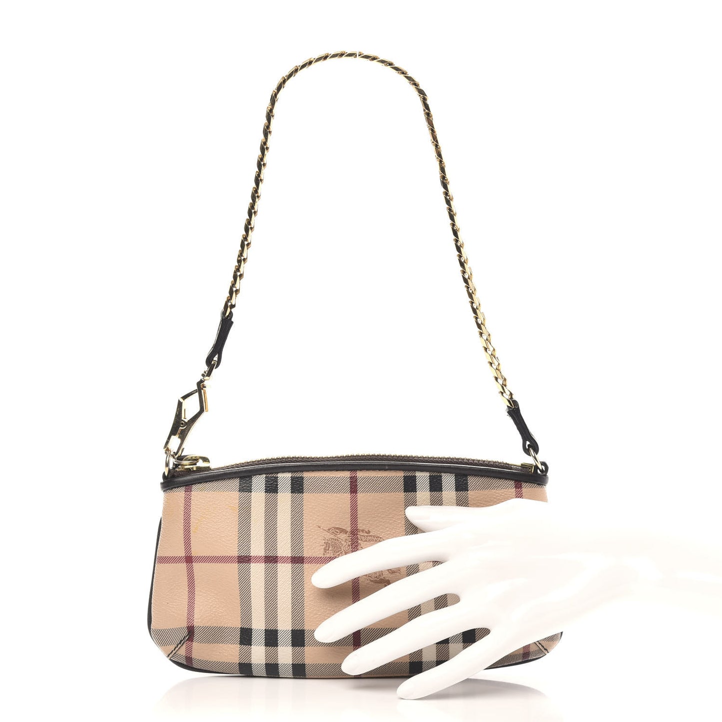 Haymarket Check Clara Pochette Chocolate