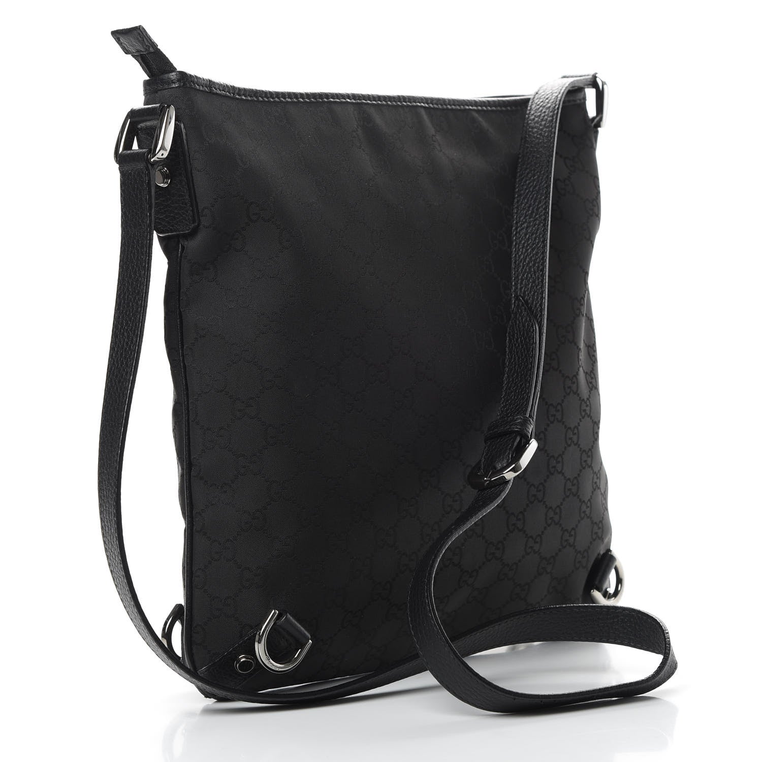 Gucci Monogram Abbey Messenger Bag Black 3 of 13